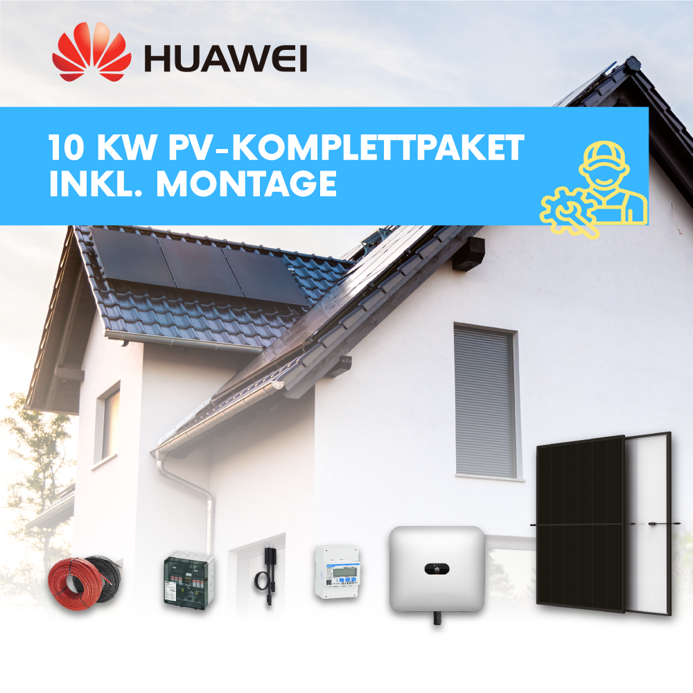 HUAWEI 10 kWp Photovoltaikanlage mit Montage